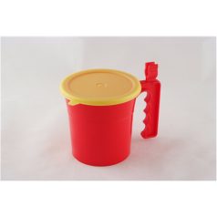 Kézi edény műanyag + tető