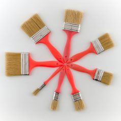 Ecset szimpla műanyag nyéllel